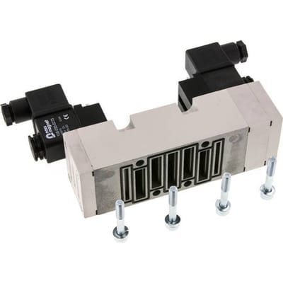 5/3 ISO 5599-2 Middenuitlaat Magneetventiel 230V AC 2-10bar/28-140psi YPC