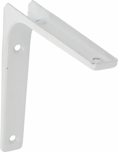 AMIG Plankdrager/planksteun van metaal - gelakt wit - H150 x B125 mm - boekenplank steunen
