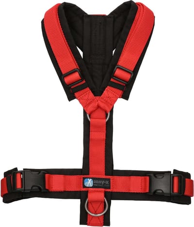 AnnyX Hondentuig - Y-tuigje - Rood - maat XXS - Borstomvang 36-42cm - alleen geschikt voor een heel klein hondje