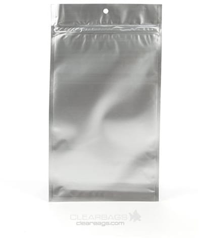 Gripzakken Zilver 10x16,5cm Gemetalliseerd (100 stuks) | ziplock | gripzak | ziplock zakken | ziplock zakjes