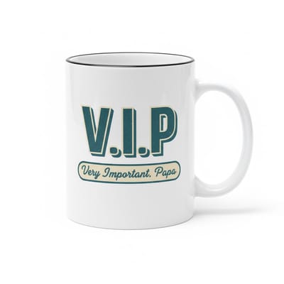 VIP Papa Mok – Very Important Papa – Stijlvolle Vaderwaardering Koffiemok 330 ml