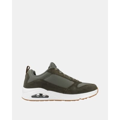 Skechers Skechers Uno Stacre Sneakers groen Leer