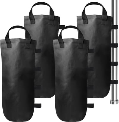 Dailygoods- Zandzakken Waterdicht - Zandzakken voor Paviljoen - Zandzakken met Klittenbandsluiting - Opvouwbaar - Duurzaam - 600D Oxford Doek - Gewichtstas