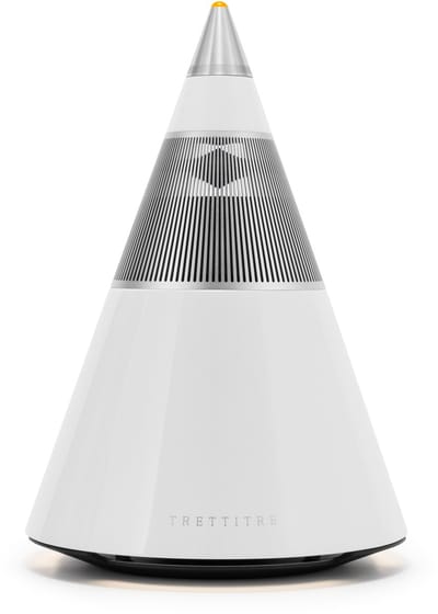 TRETTITRE TreSound1 Snow Peak - Wood - 3-weg Hi-Fi bluetooth speaker - 120W - witte pianolak