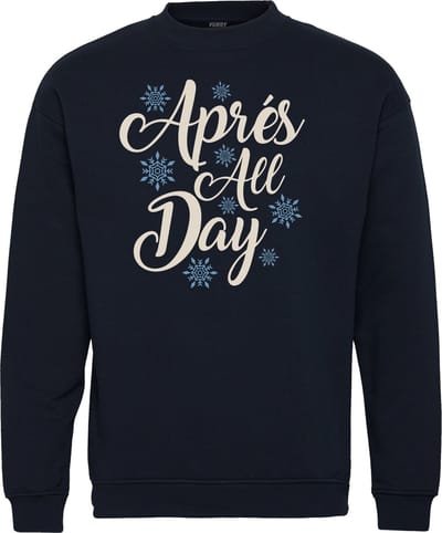 Sweater Après All Day | Apres Ski Verkleedkleren | Fout Skipak | Apres Ski Outfit | Navy | maat XS