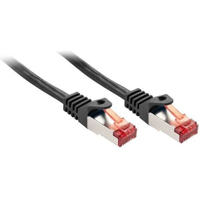 LINDY 47377 RJ45 Netwerkkabel, patchkabel CAT 6 S/FTP 7.50 m Zwart Afgeschermd 1 stuk(s)