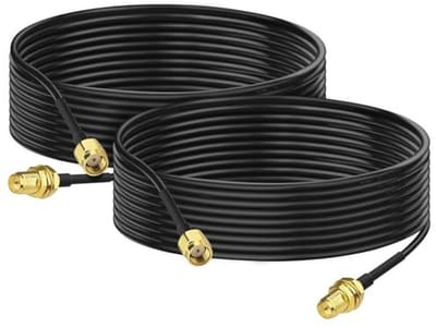RP-SMA Male naar RP-SMA Female Bulkhead Mount Coaxiale Antenne Verlengkabel 3m