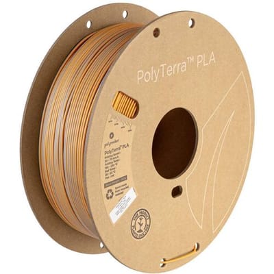 Polymaker PA04024 Dual Filament PLA kunststof Gering kunststofgehalte, Mat 1.75 mm 1000 g Foggy Orange, Grijs, Oranje PolyTerra™ 1 stuk(s)