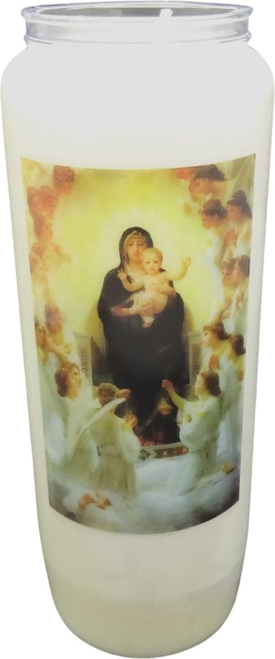 Noveenkaars Heilige Vrouw 015 - 9 dagen brander (5 stuks)