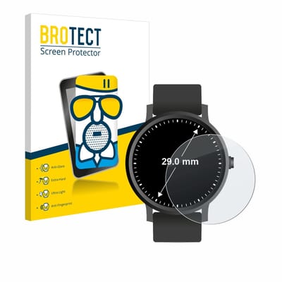 BROTECT - Screenprotector voor Horloges (Rond, ø: 29 mm) - Folie Beschermfolie Beschermglas matte