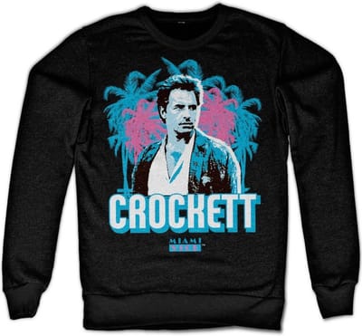 Miami Vice Crockett Palms-sweatshirt, zwart