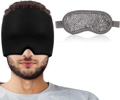 Solacis Migraine muts - Migraine masker - Hoofdpijn masker - Warmte en koude therapie - Herbruikbaar - Anti migraine - Must have tijdens hoofdpijn!