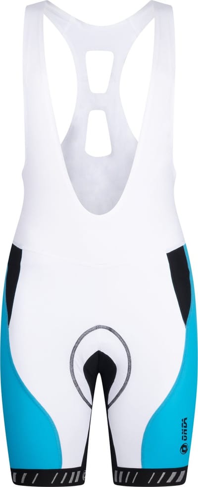 ONDA Fietsbroek kort met bretels heren Wit Blauw - Algarve - XS