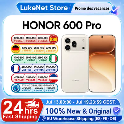 HONOR 600 Pro 5G Smartphone Snapdragon 8 Elite 200MP AI Ultra Night 6400mAh 80W Supercharge 50W Draadloos 6.57" AMOLED AI-knop Orange