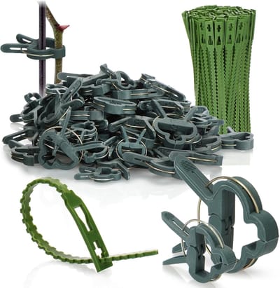 Famanu – Plantenclips - tomatenclips - plantenklemmen - plantenclips - bevestiging voor steunen - tomaten - komkommers - klimplanten - M + L
