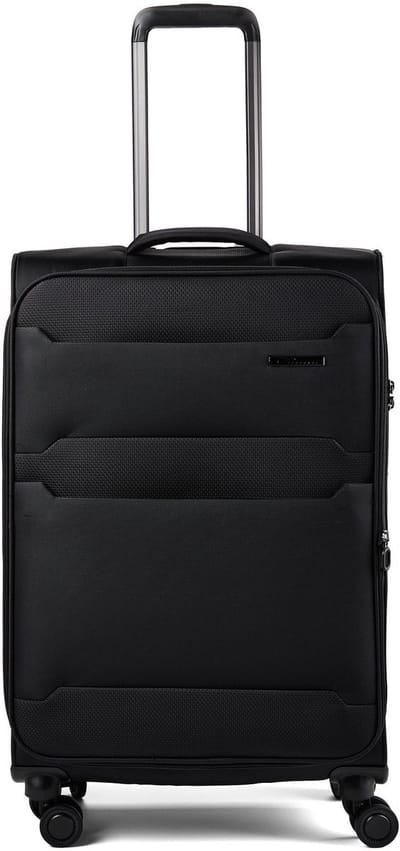 cocoono Mauritius 4 wielen Trolley M 70 cm met uitbreidingsplooi - Zachte bagage - TSA slot - schwarz