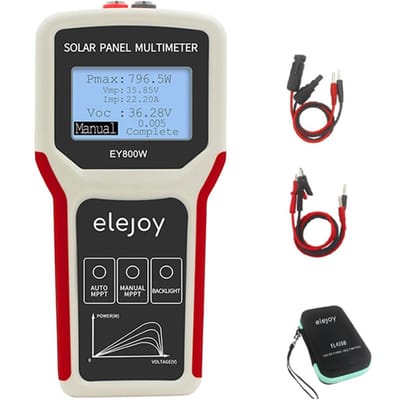 Upgrades Handheld Draagbare Fotovoltaïsche Paneel Voedingen Multimeter Auto Handmatige MPPT Detectie EY800W