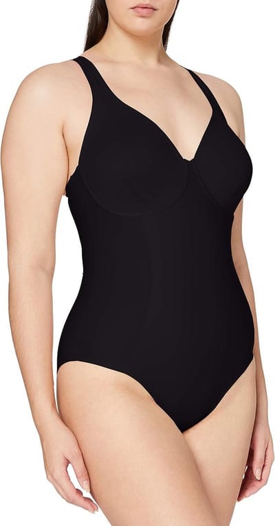 Middel Corrigerend Body Zonder Voorgevormde Cups met Beugel - Voor een Glad Silhouet