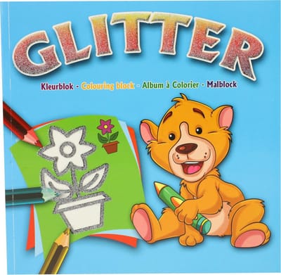 Toi-toys Kleurboek Glitter Meisjes 40 Pagina's Blauw