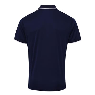 Premier Herencontrast Coolchecker Polo Shirt (Marine / Wit)
