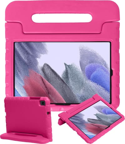 Hoesje - Geschikt voor Samsung Galaxy Tab A7 Lite - Kinderhoes Shockproof Bumper - Kidsproof Case - Tablethoes - Kinder Hoes Cover - Roze