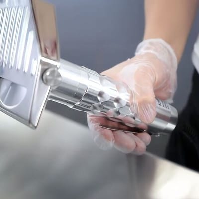 GGM Gastro Elektrischer Dönerschneider - Kapazität: 80 kg/Tag - inkl. Netzteil