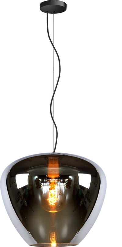 Lucide SOUFIAN - Hanglamp - Ø 40 cm - 1xE27 - Fumé