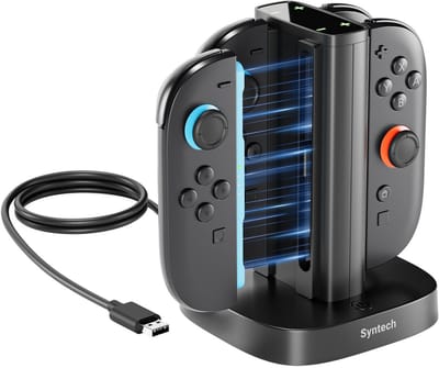 Syntech Joy-Con oplaadstation voor Nintendo Switch 2 - 4-in-1 snellader met LED