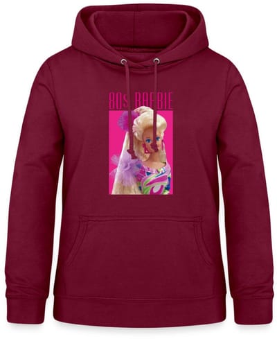 Barbie Portret Karakter Jaren 80 Hoodie Dames