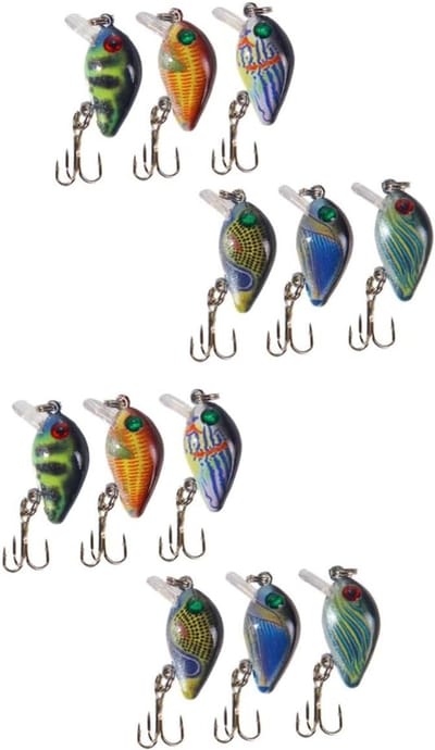 Vissen Lokken Aas Set - Kunstaas Visset - Vissen Lokken - Ratelend Duikend - 7 x 4 x 4 cm