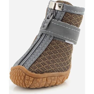 Chaussures pour Petits Chiens Bottillons Respirants pour Chiens avec Bandes Réfléchissantes Protection de Patte pour Chiots pour Extérieur Randonnée Escalade 200m 656.17ft 0.2mm Diameter café