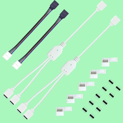 4-Pin - Runcci-yun LED Splitter 1 naar 2 voor RGB LED Strips