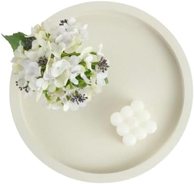 PromoHome Ronde Decoratieve Dienblad - Minimalistisch Design met Antislip Onderkant