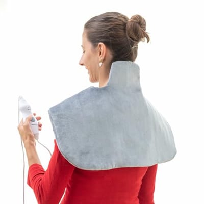 Elektrische Nek- en Schouderverwarmingsdeken met Afstandsbediening - Voor Comfort, Ontspanning en Warmte