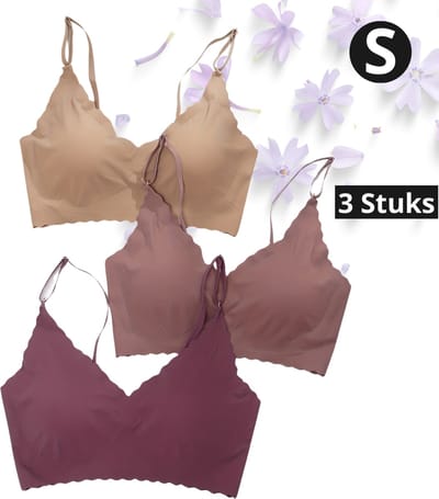 Livano BH Zonder Beugel - Zonder Bandjes - Push-up Bh's - Comfort Bh - Gemengd - S
