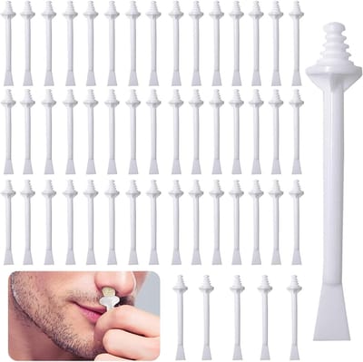 Nose Hair Wax Set voor Mannen - 100 Stuks Neus Haar Verwijdering, Neus Reiniging en Wax Applicators, Effectieve Neus Haar Verzorging