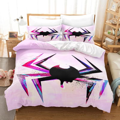 Spider-Man Gwen 3-delig 1 Dekbedovertrek Eén Delig Beddengoed Set Comforte Luxe Verfijnd Verjaardagscadeau 100% Polyester Huisdecoratie AU Single(140*210cm)3pcs