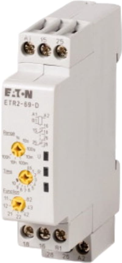 Eaton 119428 ETR2-69-D Tijdrelais Multifunctioneel 1 stuk(s) Tijdsduur: 0.05 s - 100 h 2x wisselcontact