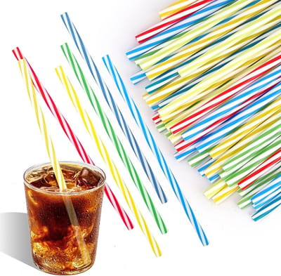 Herbruikbare Rietjes Set van 60 Stuks met Rietjesborstel - Dikke Plastic Rietjes voor Smoothies, Sap, Cocktails en Warme Dranken (23 cm)