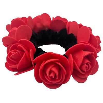 Elegant Rozenbloem Haarband voor Vrouwen Elastische Anti-Slip Paardenstaart Houder met Zachte Stof, Schattig Bloemenontwerp in 12 Kleuren Perfect voor Dagelijks Gebruik Birt