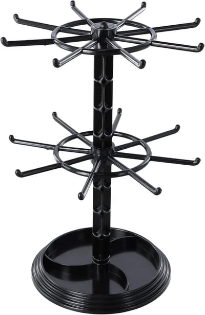 2 Tier Roterende Sieraad Boom Stand Organizer Ketting Hangers Display Stand Sleutelhanger Sieraad Voor Vrouwen Meisjes