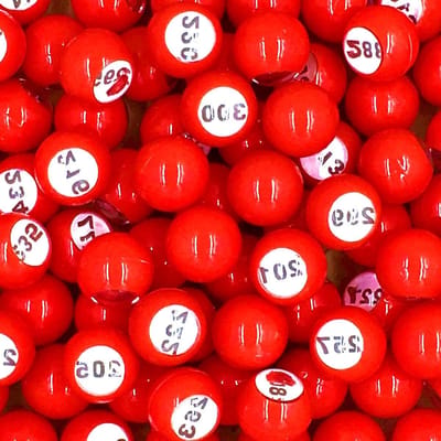 Loterij Ballen Set - Bingo Ballen - Feest Spelletjes - Genummerd 201-300 - 22 mm Diameter