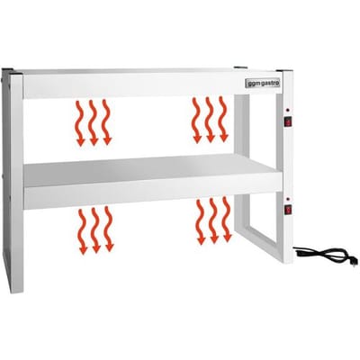 GGM Gastro Infrarot-Wärmebrücke - 900x300mm - 2 beheizte Etagen