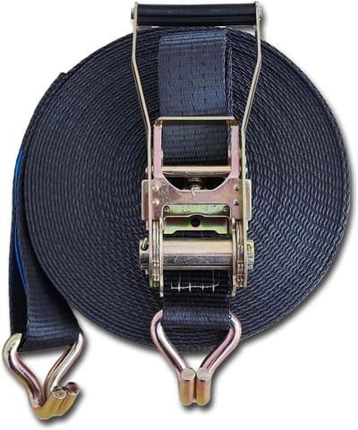 Spanband - Sjorband Ratel - Veilig Transport - EN 12195-2 Norm - 20 Meter 50mm - Zwart