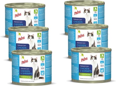 Prins NatureCare Cat Chicken&Shrimps 6x0,2kg