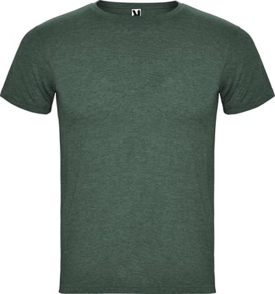 2 Pack T-shirts unisex met korte mouwen 'Fox' melangeweefsel / melee 160 gram Fles Groen - S