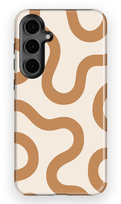 DripCase Motion Flow Tough Hoesje Samsung Galaxy S24 Plus | Backcover met Mag | Trendy Design | Valbescherming | Warm Whisper