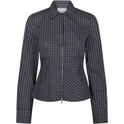 Neo Noir cathy zip shirt 169686 100 black