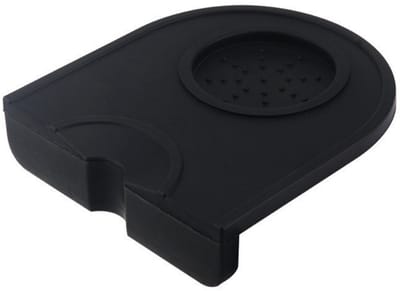 EXCITAT Koffietamper - Koffiepad - Espresso Tamper - Siliconen Koffietamper Houder - Barista Tool voor Thuis, Keuken, Bar, Café - 1 Item - Zwart