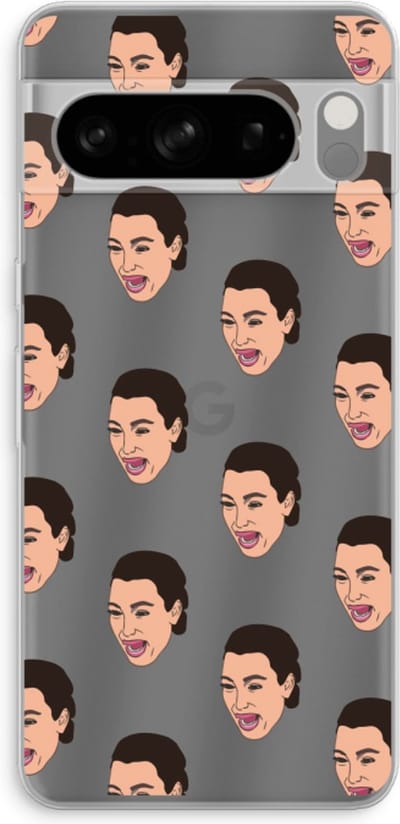 Case Company® - Hoesje geschikt voor Google Pixel 8 Pro hoesje - Ugly Cry Call - Soft Cover Telefoonhoesje - Bescherming aan alle Kanten en Schermrand